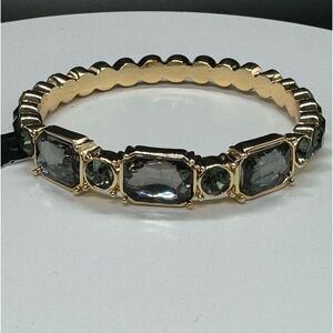 Thalia Sodi Beautiful Gold Tone Crystal Bangle Bracelet